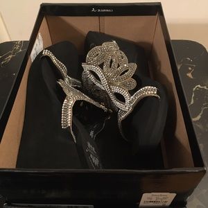 Yellow Box Rhinestone Wedges new in box with tags.